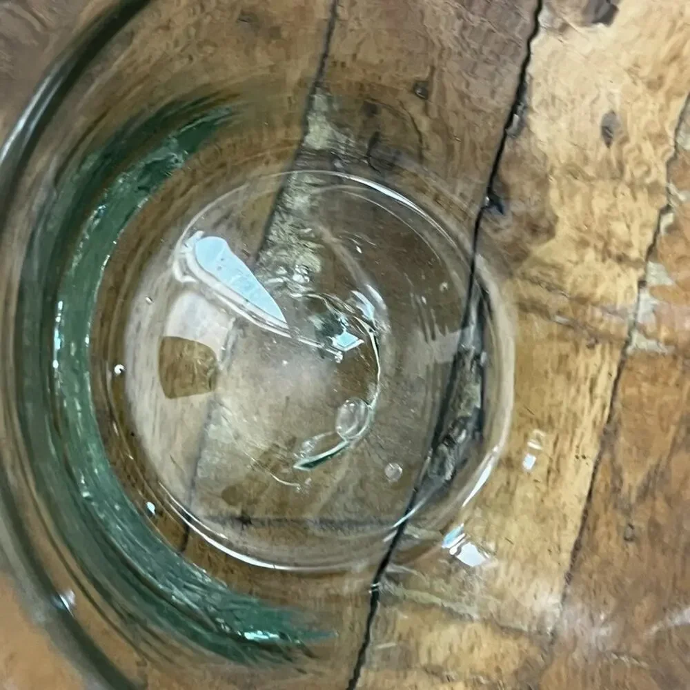 Large Hand-blown Glass Center Fruit Bowl 11.5